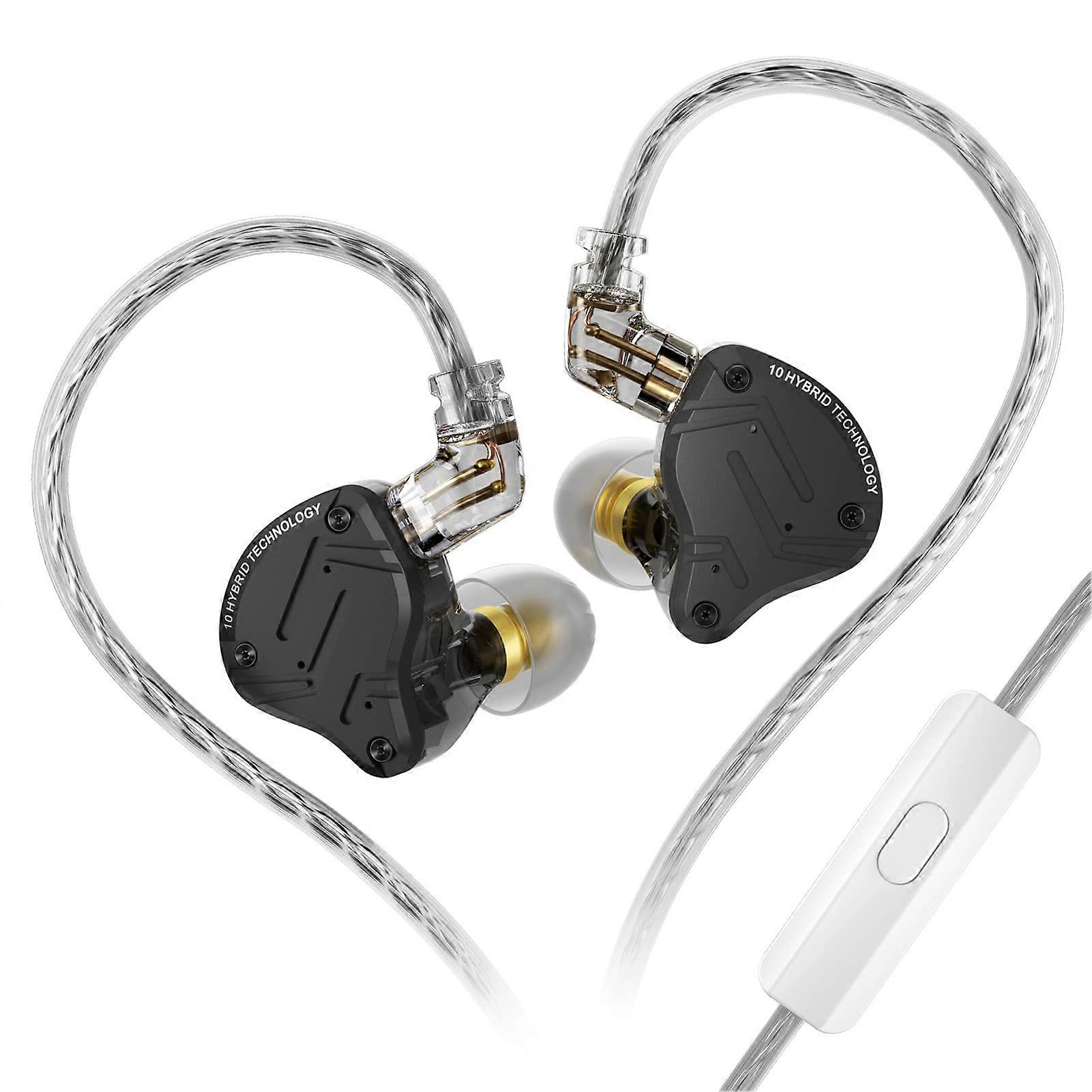 Upgrade 4BA+1DD Hybrid Driver IEM Headphones for Gaming with High-Quality Sound