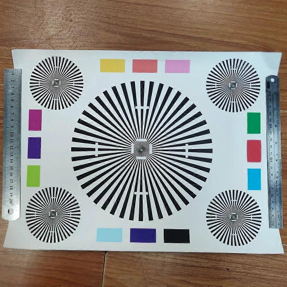 Cctv Camera Focus Test Chart For Lens Calibration And Analysis