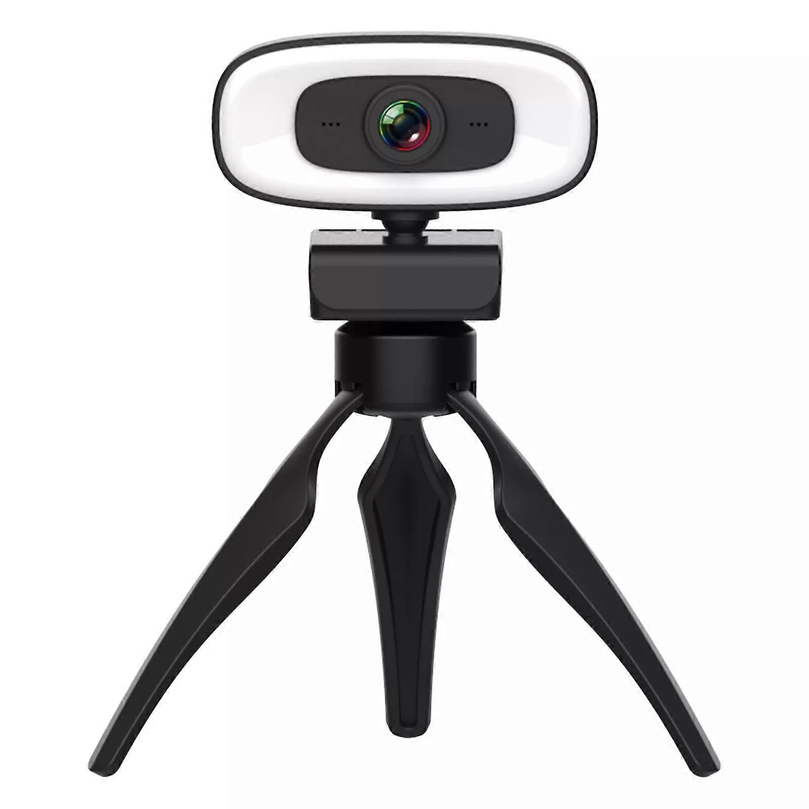 Streaming Webcam With High Compatibility For Webcast, Plug And Play 8 Megapixel Webcam With Built-In Microphone And Pure Sound Quality
