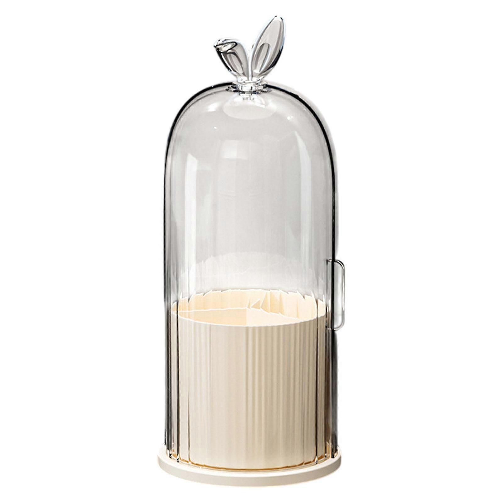 Makeup Brush Holder,Cosmetics Brushes Storage Container,with Lid Dustproof