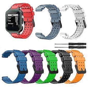 Bracelet pour Garmin Approach S20 Monochrome Watchband pour Garmin Approach S20 Silicone Replacement Fash