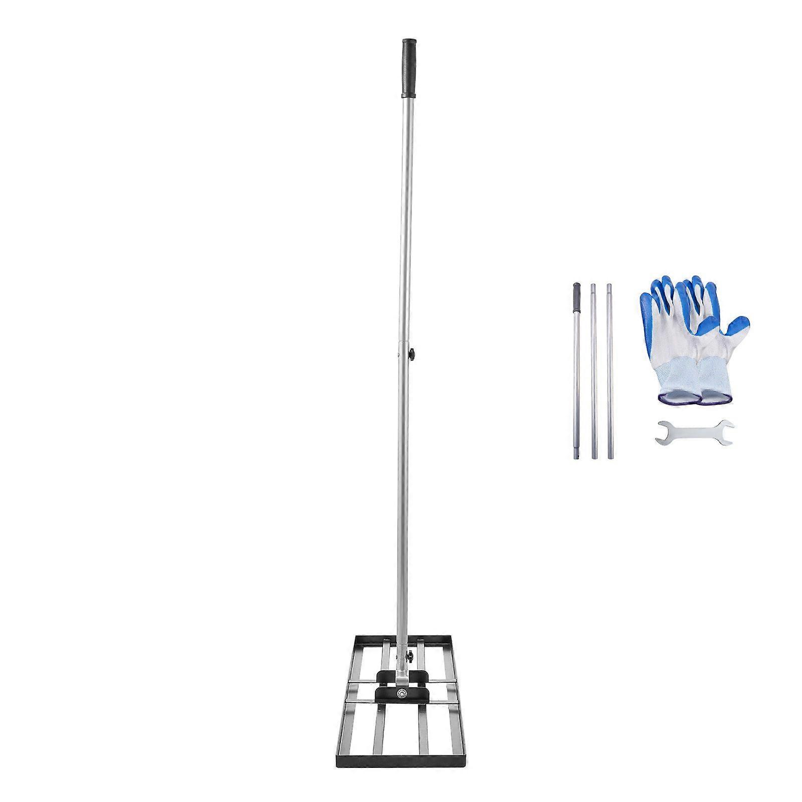 Lawn Leveling Rake, Lawn Leveler with 83.9 in Handle, 36x10 in Ground Plate, Rust-Resistant Carbon Steel Soil Leveler