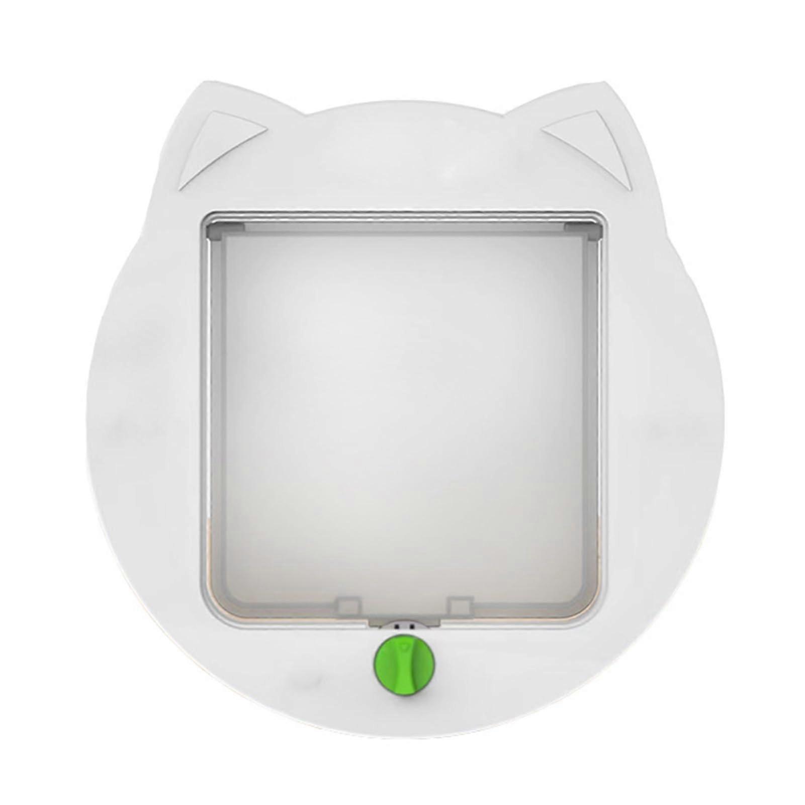 Cat Door - Cute Cat Head Shape Interior Door with Arched Design for Easy Entry and Exit, Compatible with Standard Door Sizes