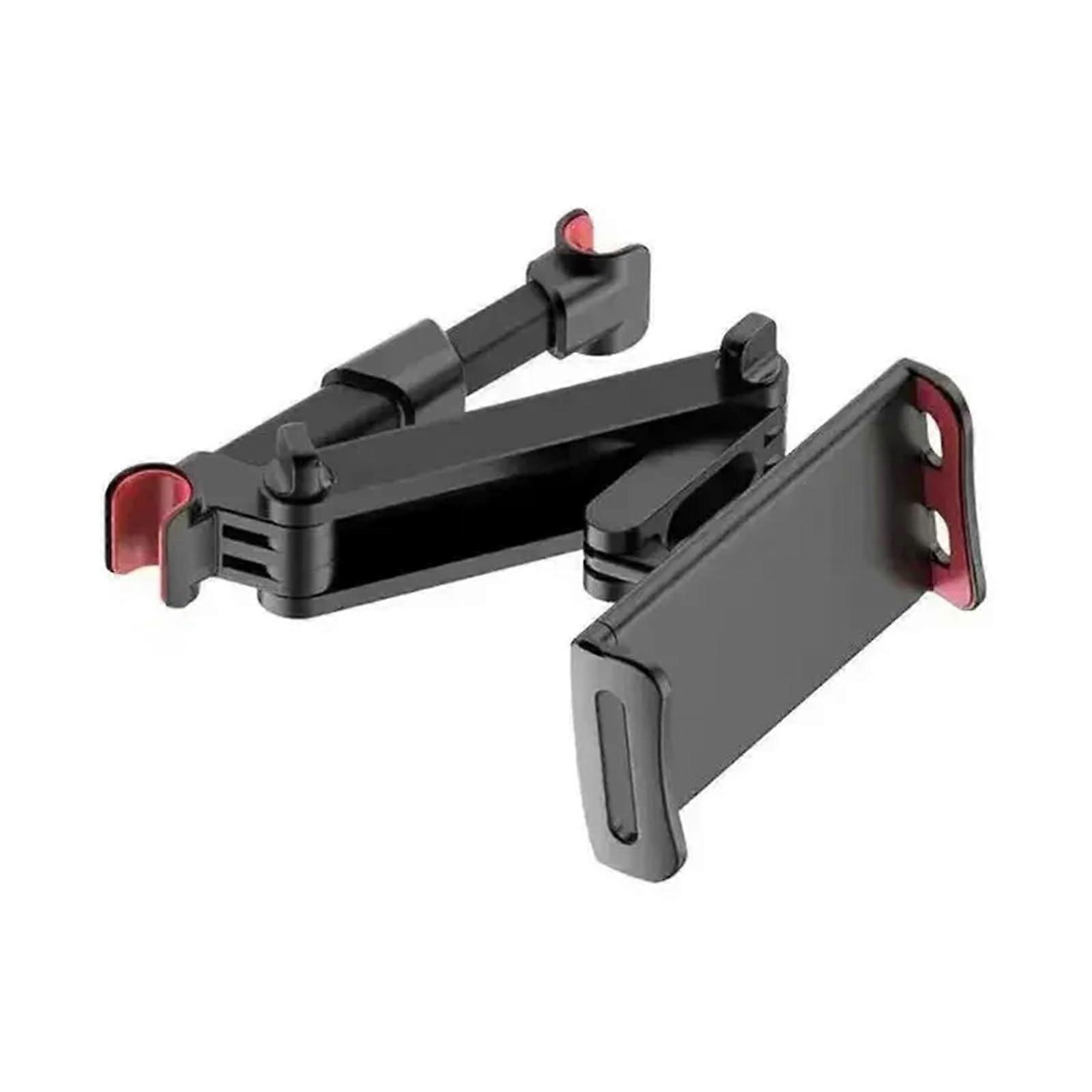 Universal Car Back Seat Headrest Mount Holder - 360° Rotation Mini Tablet & Phone Holder for Auto Use(Red Telescopic)