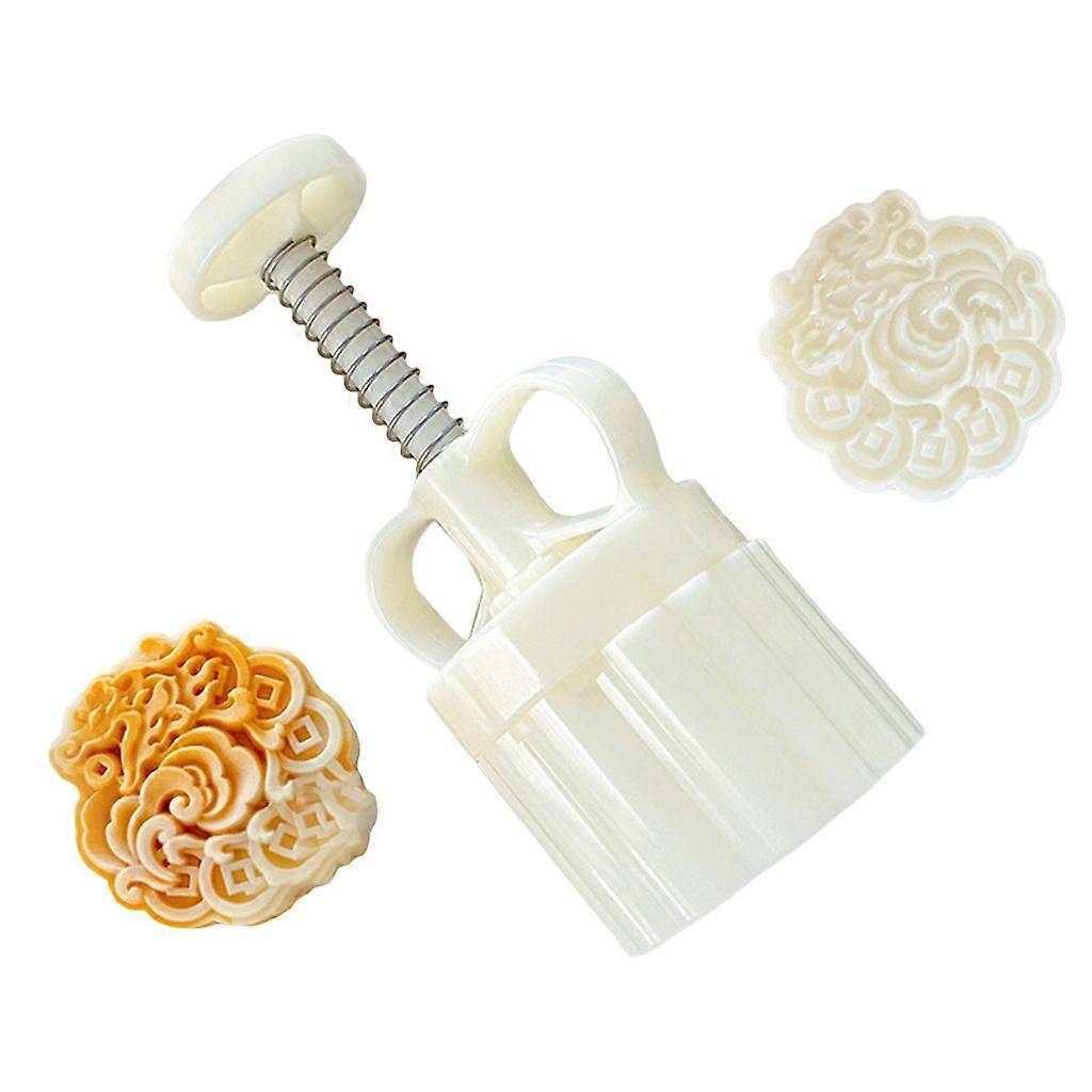 unbrand Plastic Mooncakes Making Mold Cookie Stamp Cake Molds Practical Baking Supplies