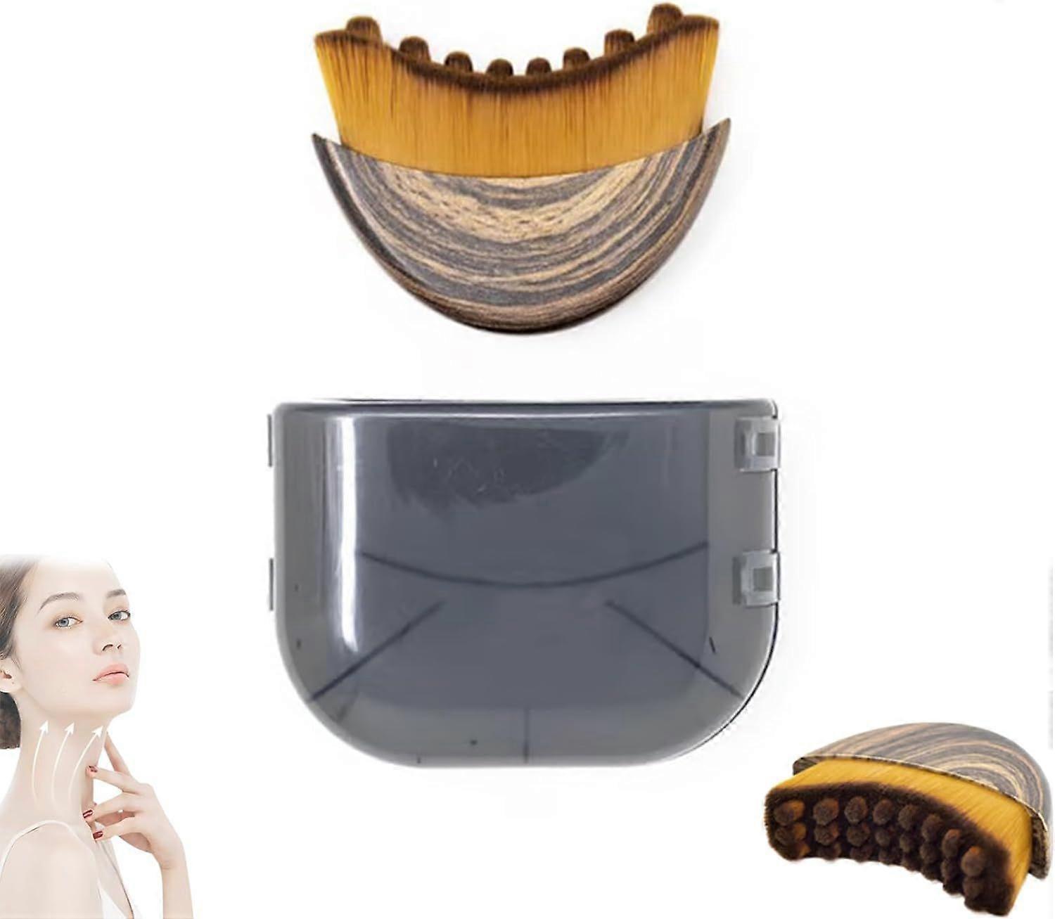 Lymphatic Drainage Face Brush, Lymphatic Contour Face Brush, Lymphatic Drainage Massager For Face, Chin & Jawline Sculpting, Reduce Puffiness