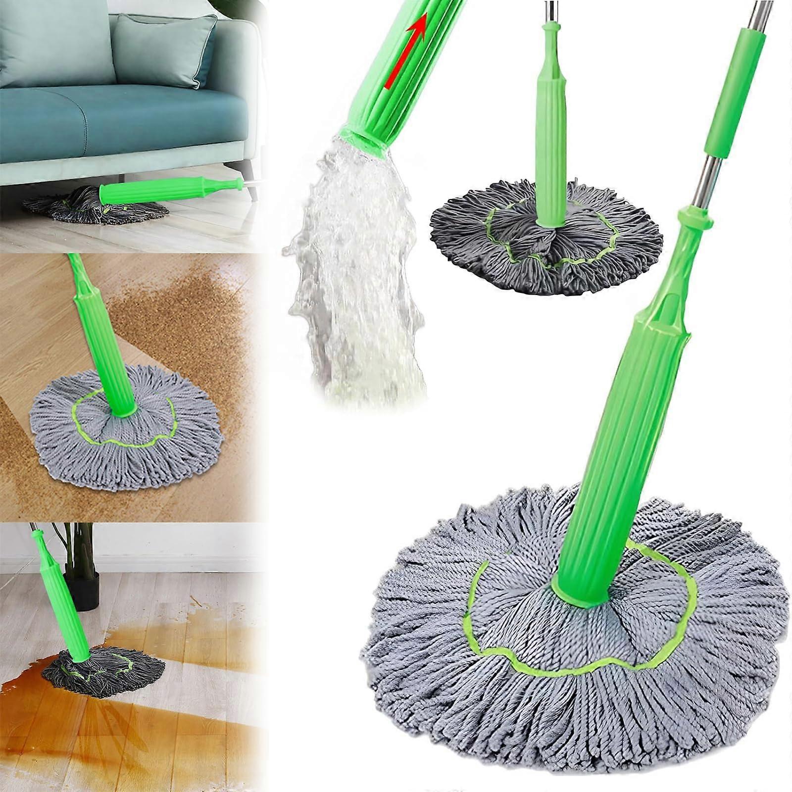 2 in 1 Dehydrated Mop, HandsFree Washing SelfWringing Twist Mops for Floor Cleaning