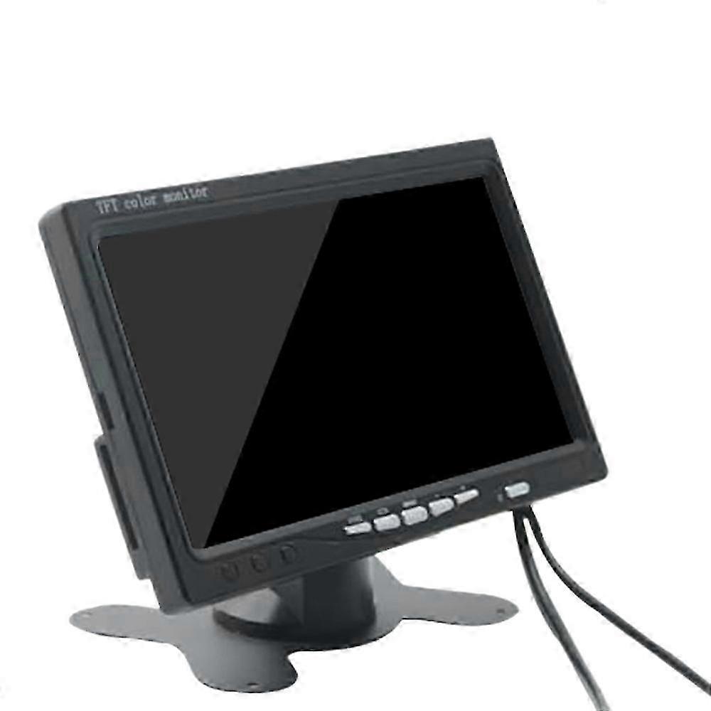 Mini TV 7 Inch HD Monitor 800X480 Portable Car LCD Screens on DVD/CMMB Two Input for Passenger Truc
