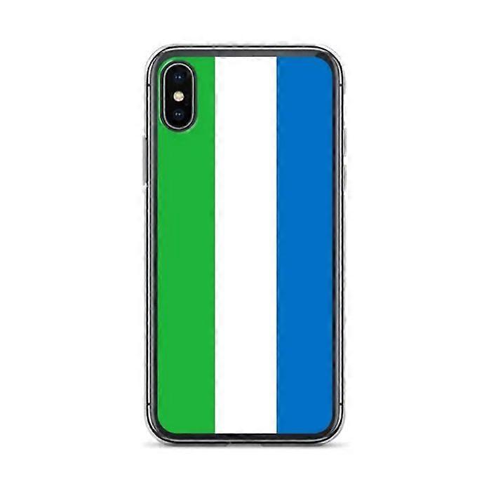 iPhone Case - Multicolor - Sierra Leone Flag - Soft - TPU - Vertical Design