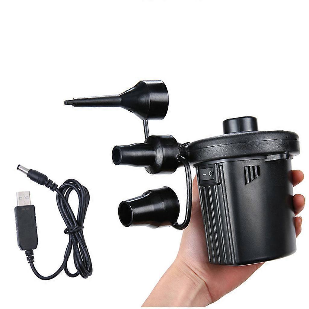 Electric Air Pump for Inflating/Deflating Paddling Pool Airbed Air Mattress Inflated Toy,3 Nozzles Included