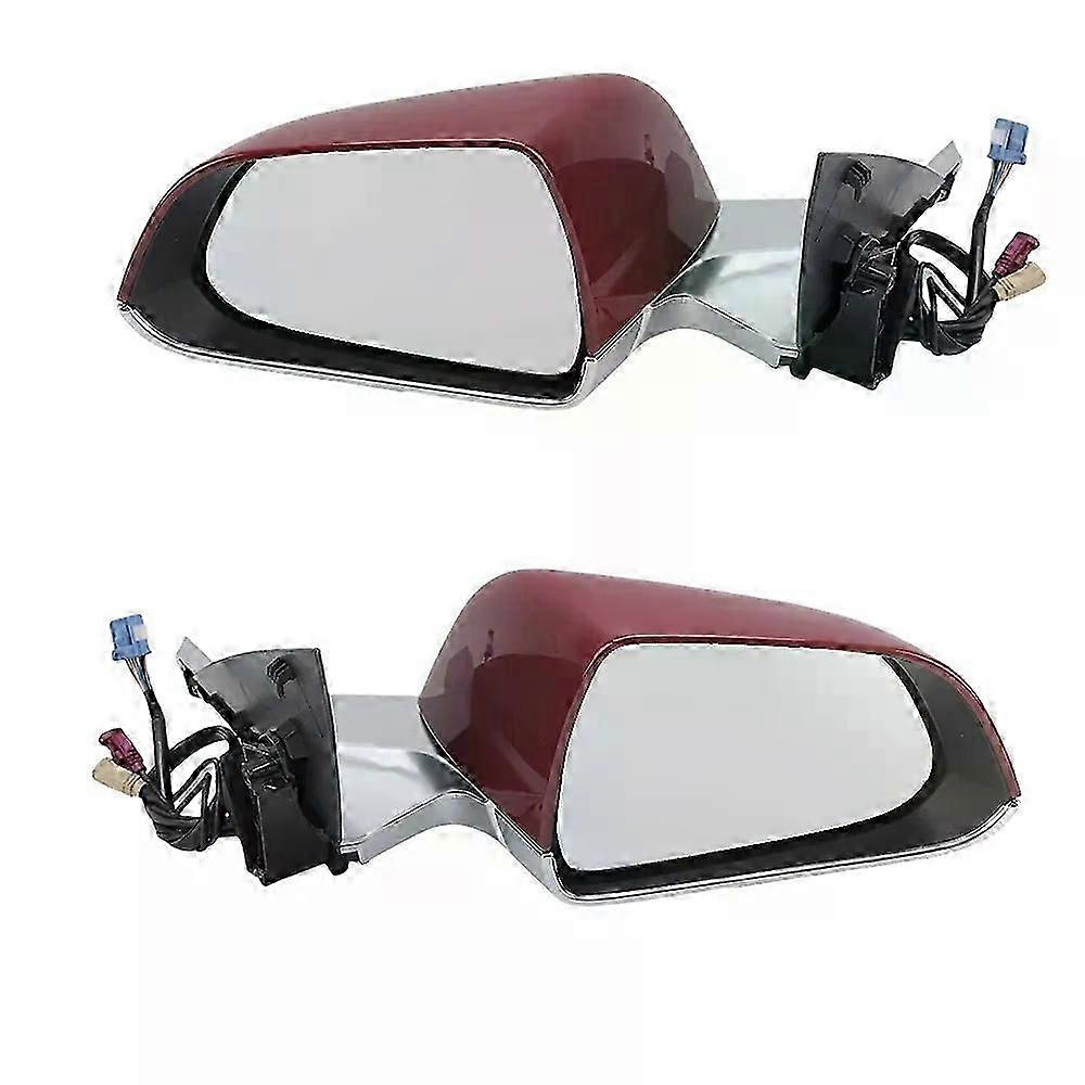 Applies to 13 Wires Rearview Mirror Assembly Suitable for Tesla Model 3 M3 2017-2020 Burgundy Crimson With Housing Side Door Mirror Car Accessories