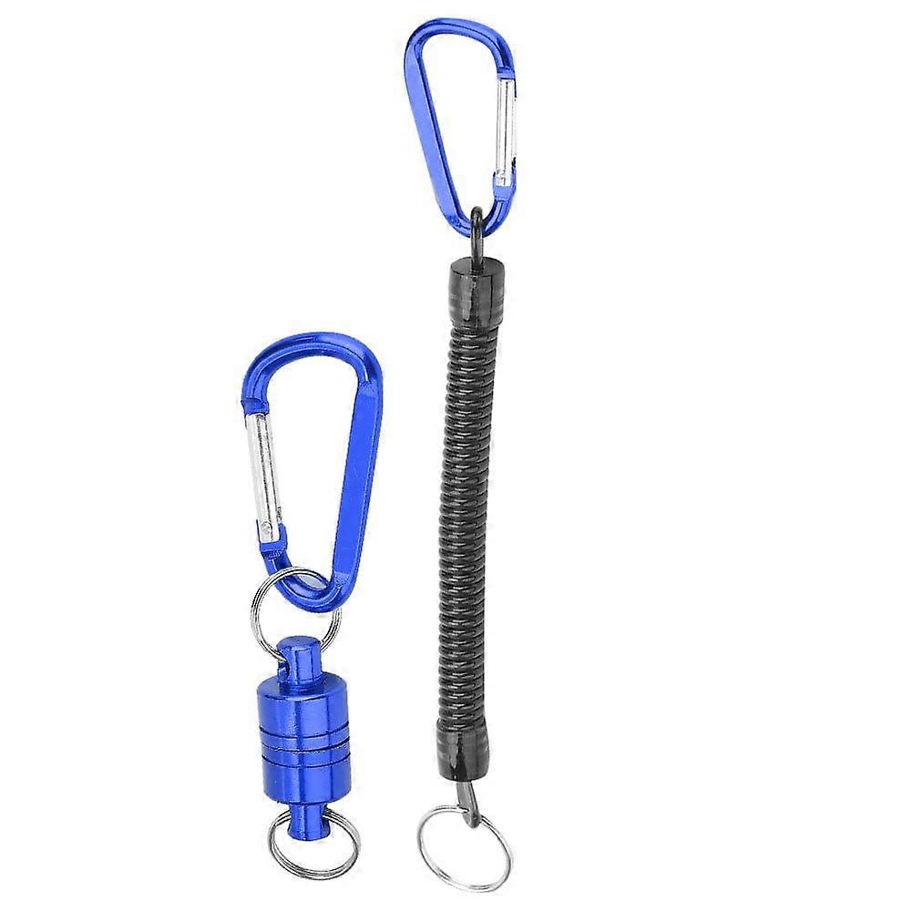 Blue Magnetic Net Release Holder with Strong Pull Buckle, Fishing Tools Accessory