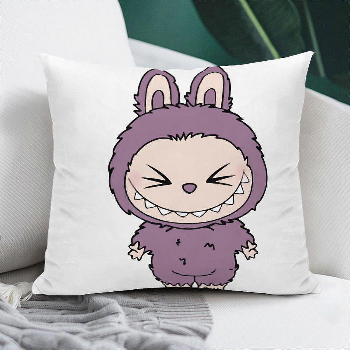 Labubu Bunny Design Pillowcase Set - Linen, 45x45cm, Available in 20 Unique Designs - Set of 1, 2, or 4