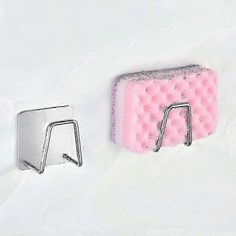 Steel Adhesive Sponge Holder for Effective Kitchen Organization and Space-Saving Solutions