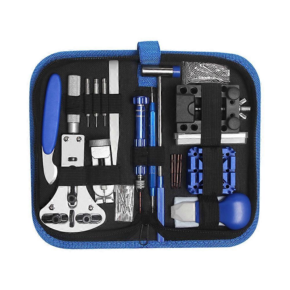 A set of 185 watch repair tools for opening watch backs and replacing batteries