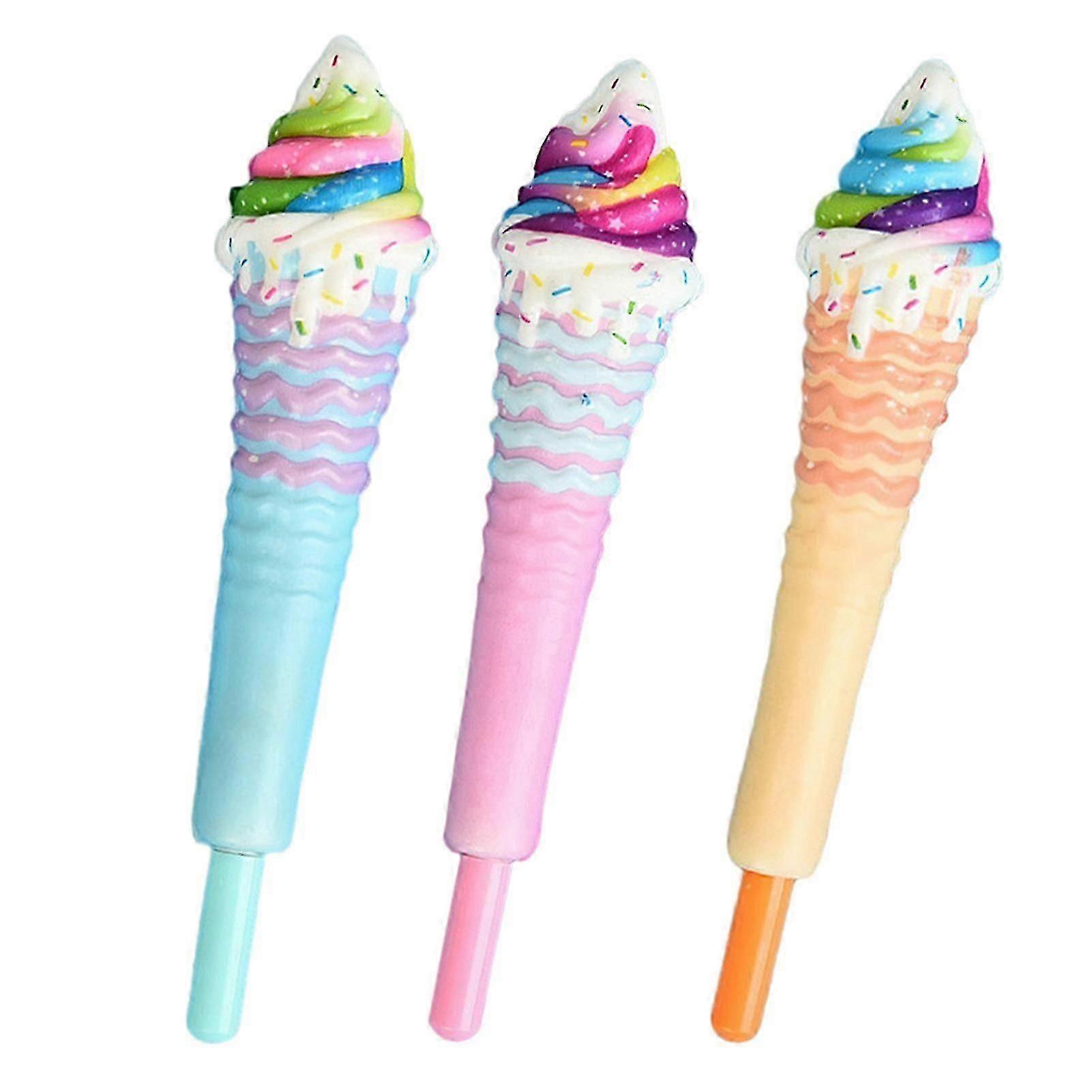 Cute Decompression Pen Multipurpose Soft Squeezable Gel Pen Novelty Sensory Squeeze Pen