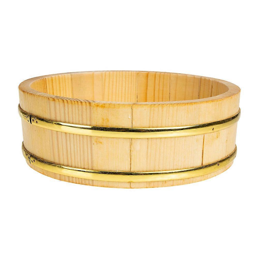 Sturdy Wooden Mixing Bowls, Designed for Sushi Preparation and Serving