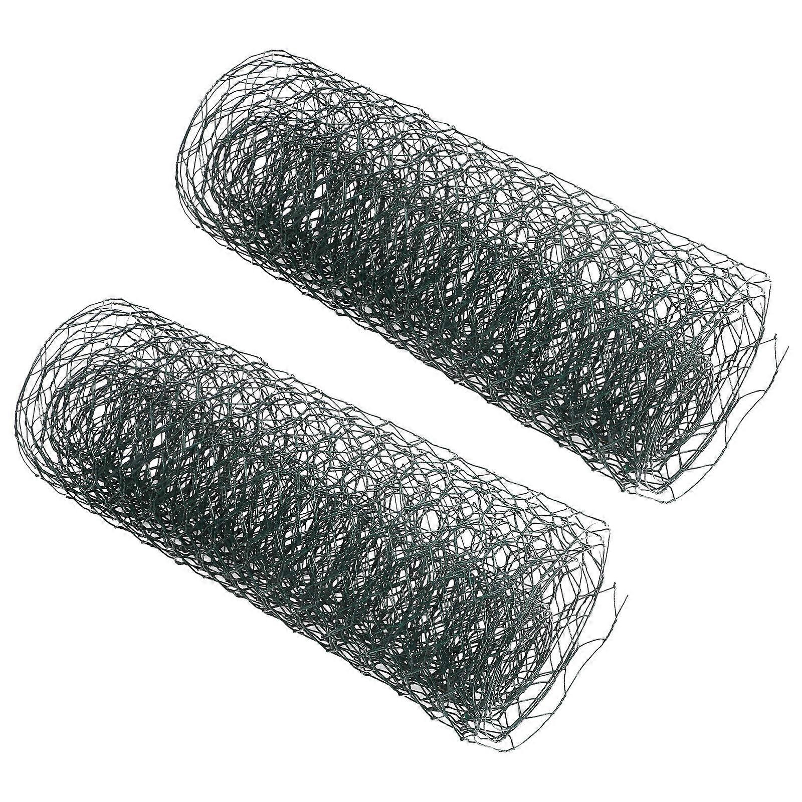 2 Rolls Green Floral Wire Netting for Arrangements, DIY Crafts, Home Decor & Gardening – Lightweight, Portable & Easy to Clean