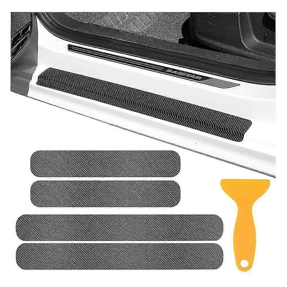 ユニバーサルカードアシルプロテクター4pcs車両用アンチスクラッチエッジガードステッカー