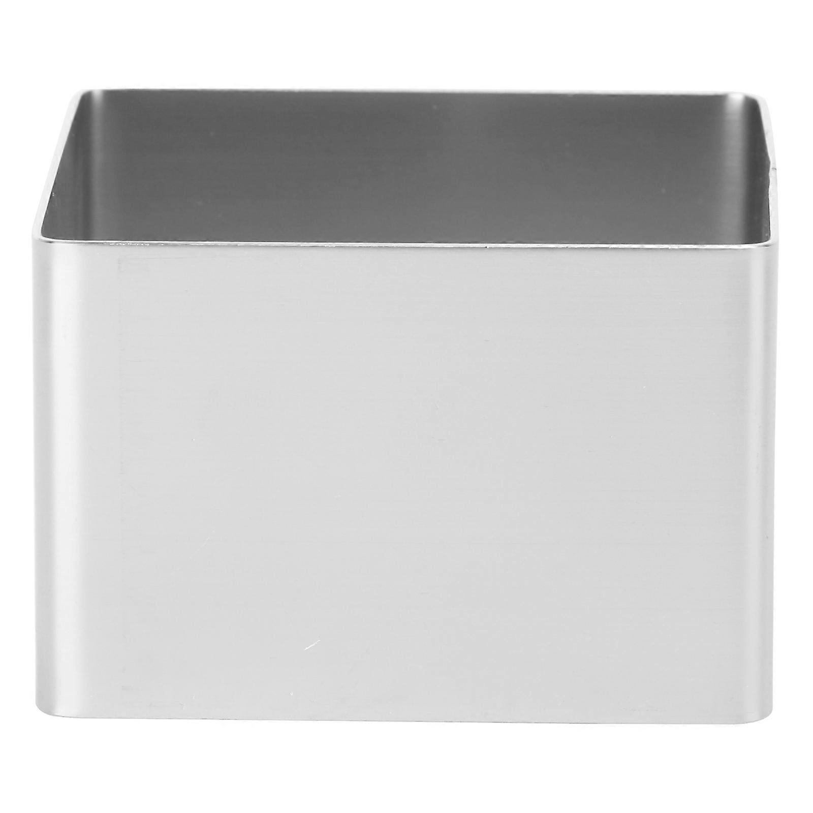 Square Stainless Steel Mousse Cake Ring Mold for Baking, Desserts, Cookies & Crafts – Reusable, Heat Resistant, Easy to Clean, Silver Finish