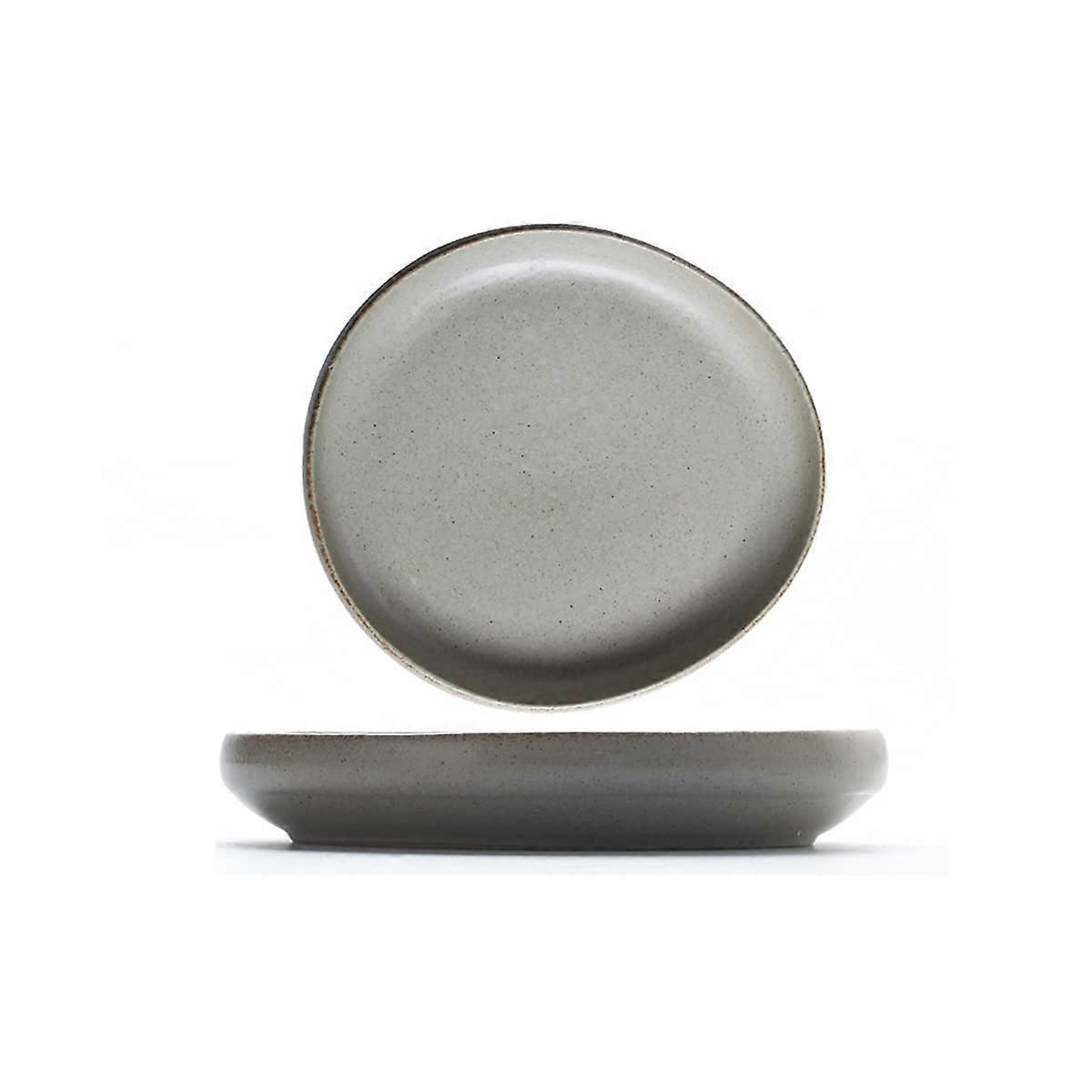 Ceramic Plates 8 Inch Irregular Porcelain Dinner Plates And Salad Plates 1 Pack Kitchenware Serveware Set