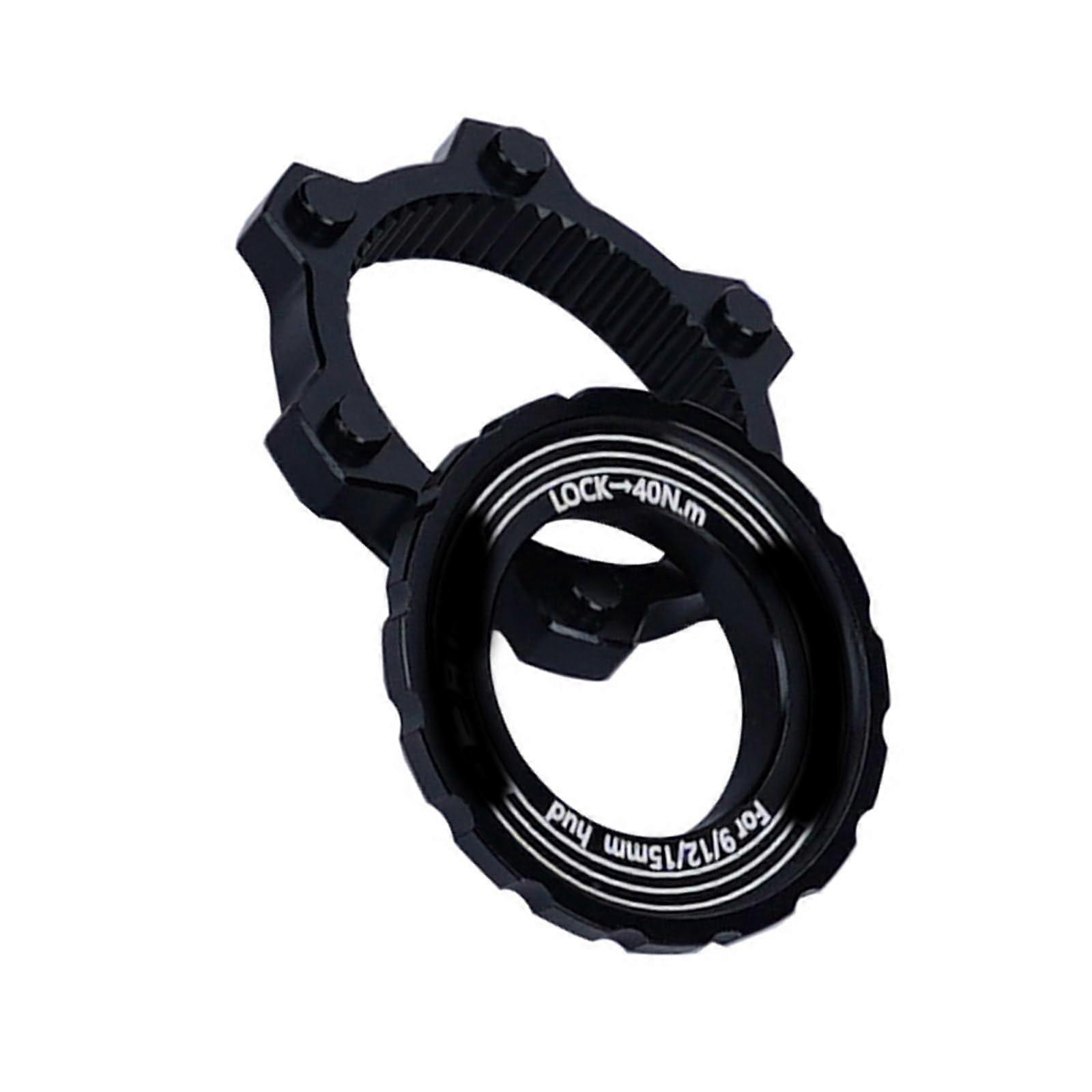 Universal Bicycles Disc Brake Rotor Adapters Alloy Middle Converter for Mountain Bikes, Black, Compatible with 6-Bolt Systems