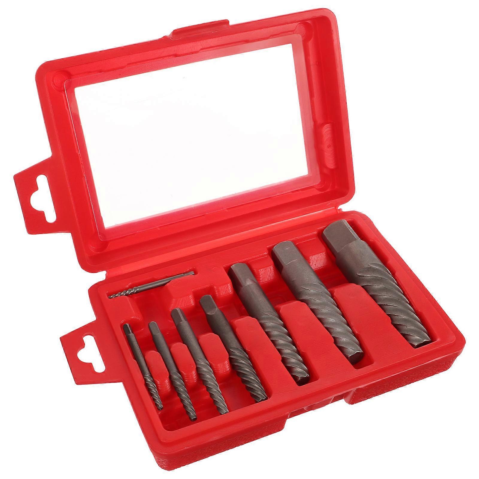 Screw Extractor Set Professional Home Repairs Broken Screw Removal Silver 1Set