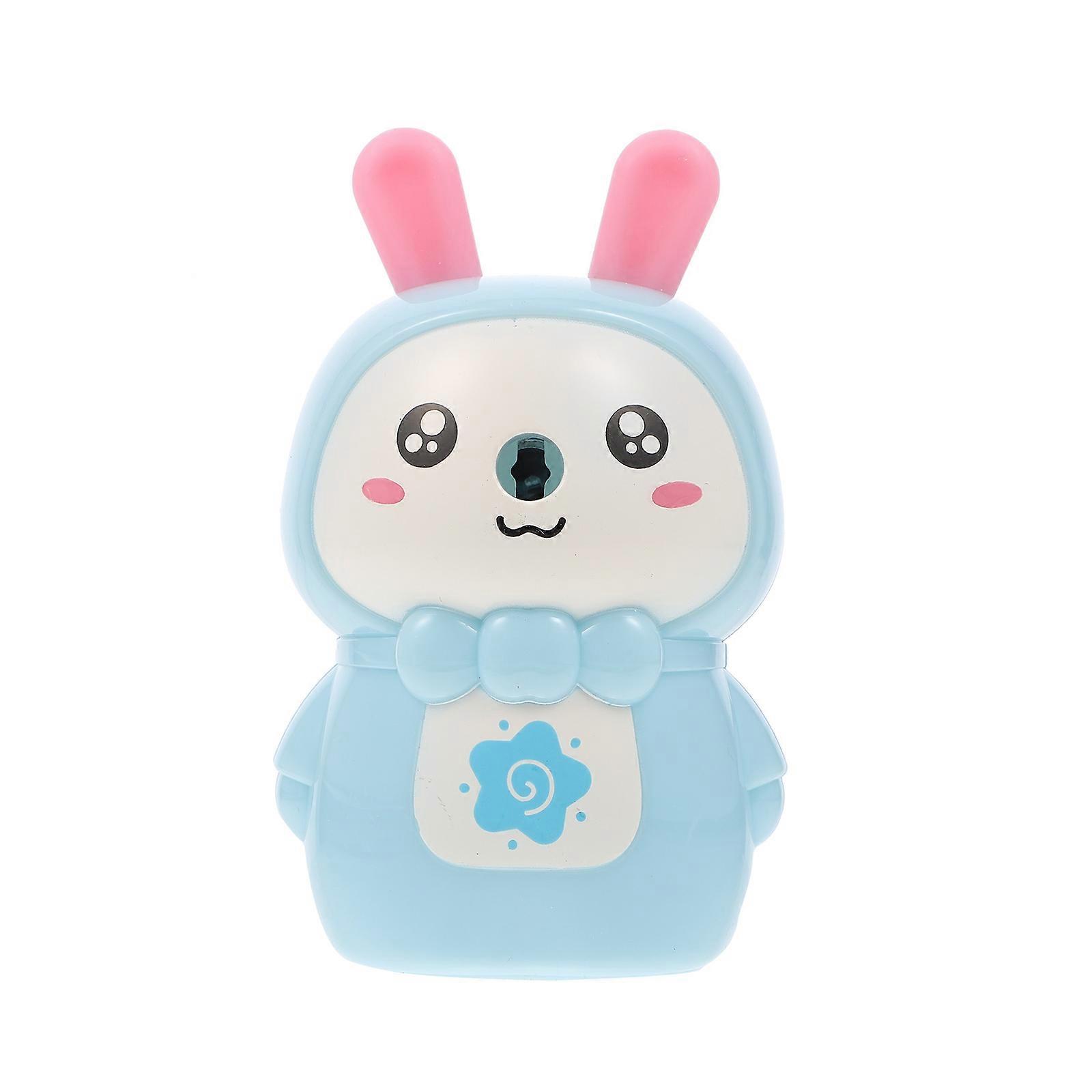 Rabbit Shape Pencil Sharpener Efficient Automatic Pencil Sharpening for Kids Classroom Plastic Metal 1Pcs