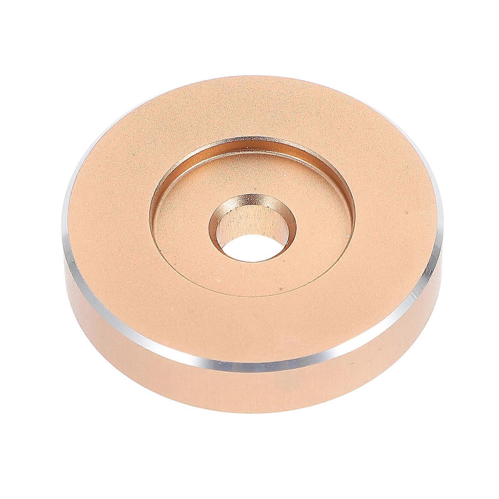 Metal Dome Vinyl Record Adapter for Turntable – Large Single Gold Adaptor for Stable Playback