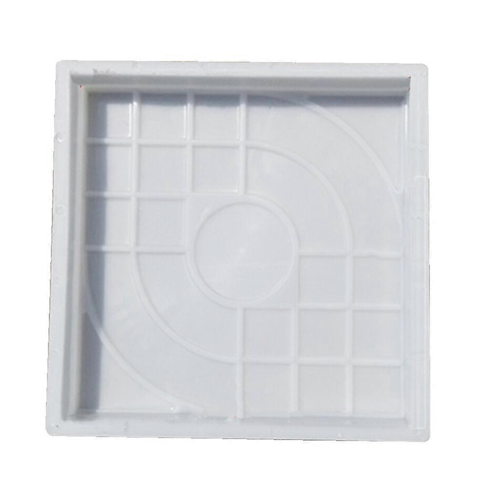Reusable White Plastic Concrete Stepping Stone Mold for DIY Garden Path, Patio, Driveway – Smooth Surface Cement Brick Mould for Easy Cleaning
