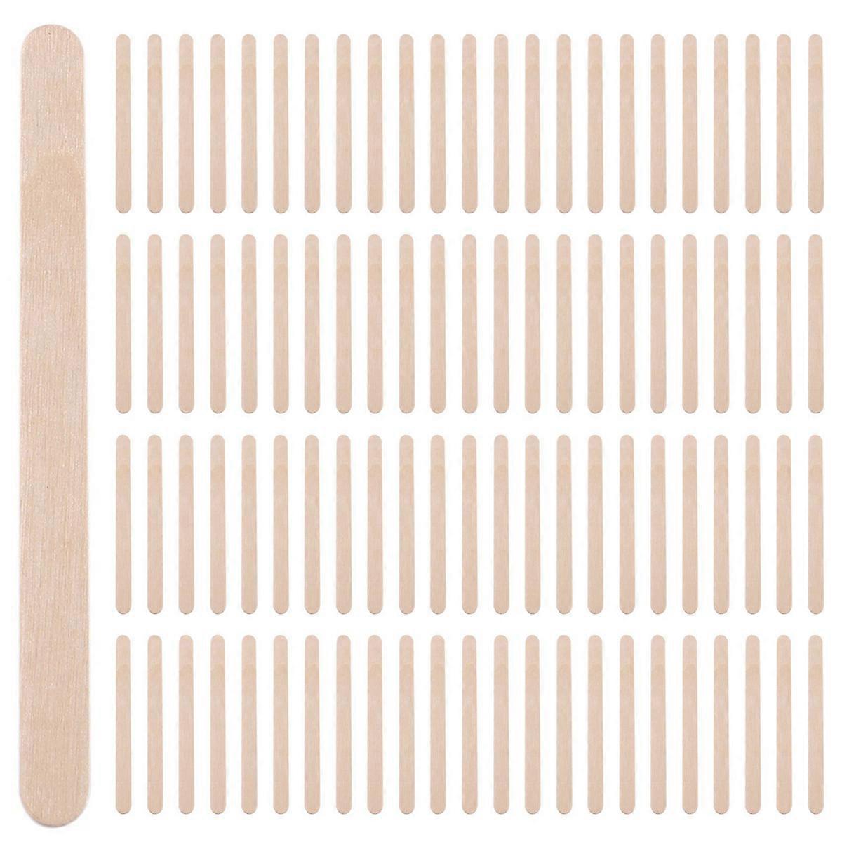200 Pcs Sticks Ice Cream Sticks Wooden Popsicle Sticks 114MM Length