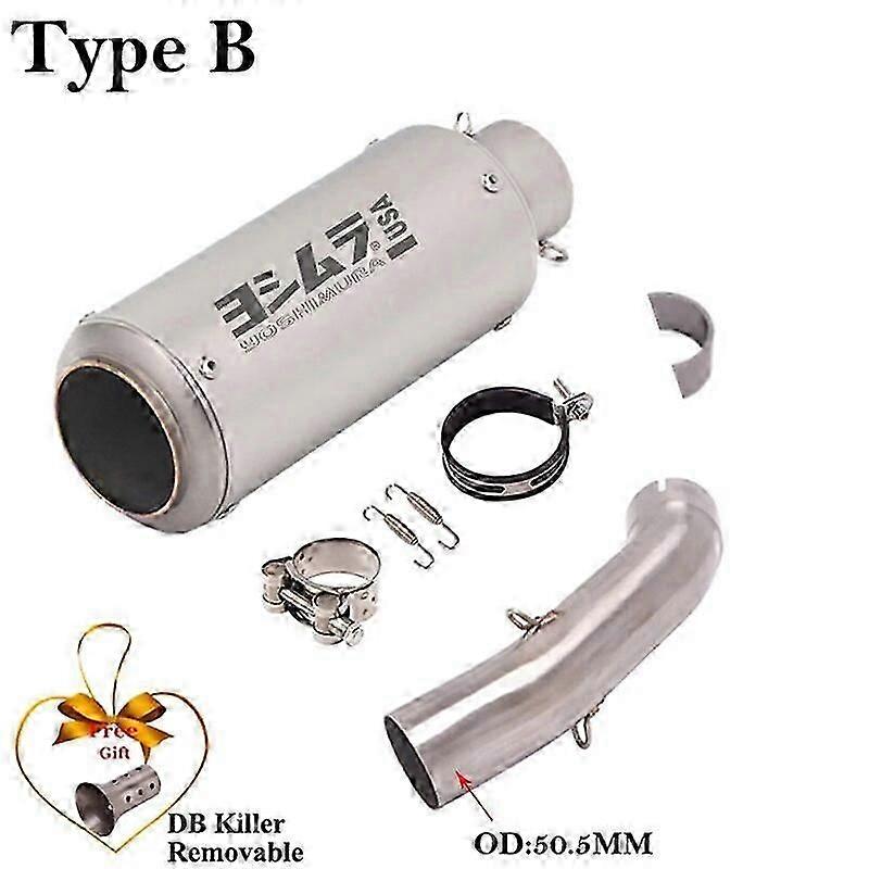 Suitable Fr ktm 2020 abenteuer duke 2022 adv husqvarna svartpilen 2012-2018 motorrad auspuff modifizieren mid link pipe db killer