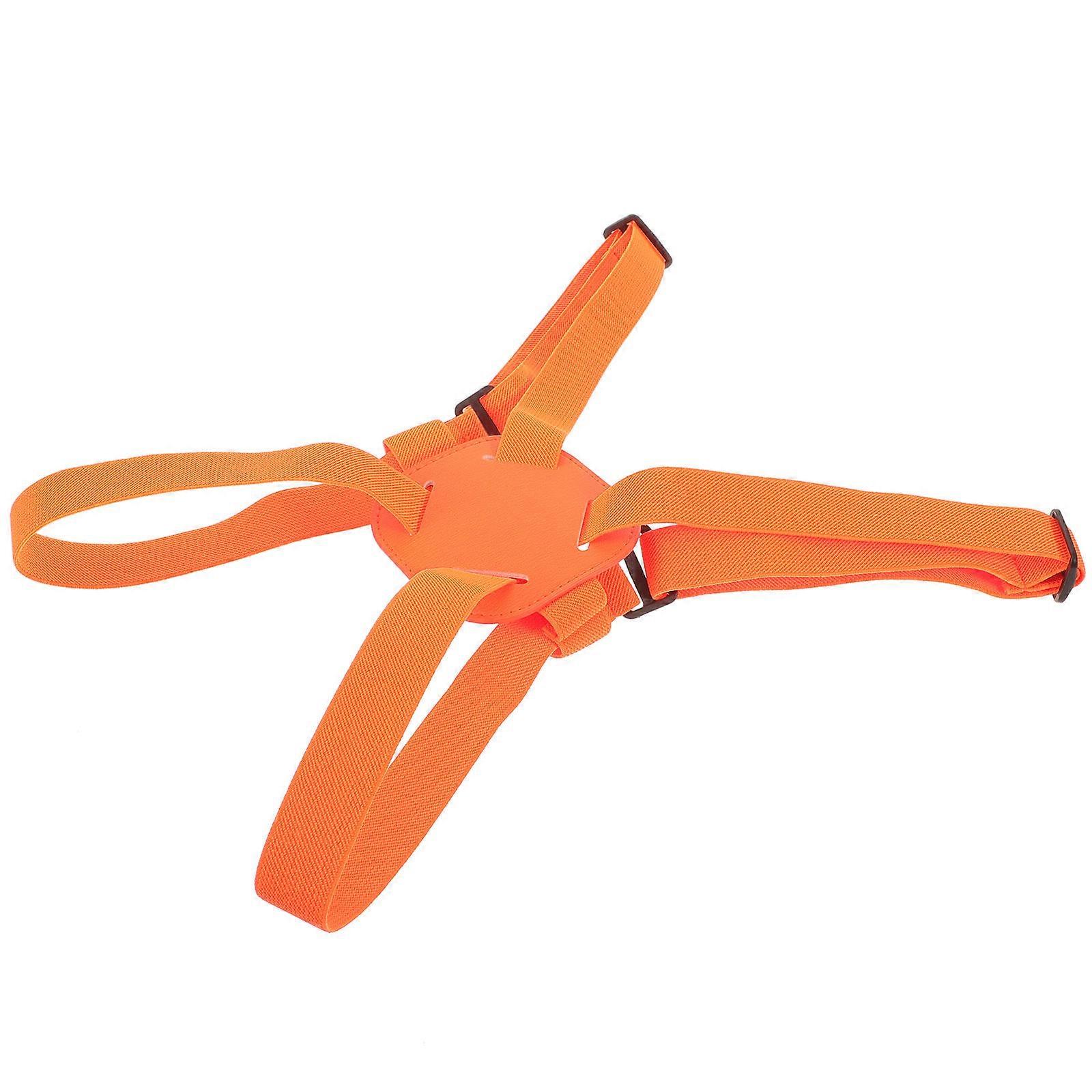 Travel Luggage Strap Elastic Adjustment Bag Fixing Orange 85x9cm Adjustable Range 55-80cm 1Pcs