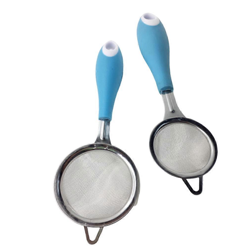 Stainless Steel Fine Mesh Sieve Colander Set for Kitchen Baking Ideal for Flour, Powdered Sugar & Cocoa & Easy to Clean