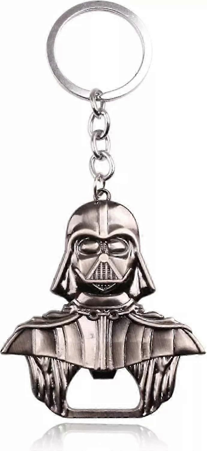 Darth Vader Bottle Opener as Keychain, Glossy Black, for Home Bar & on the Road - Fun Gift for Star Wars Fans
