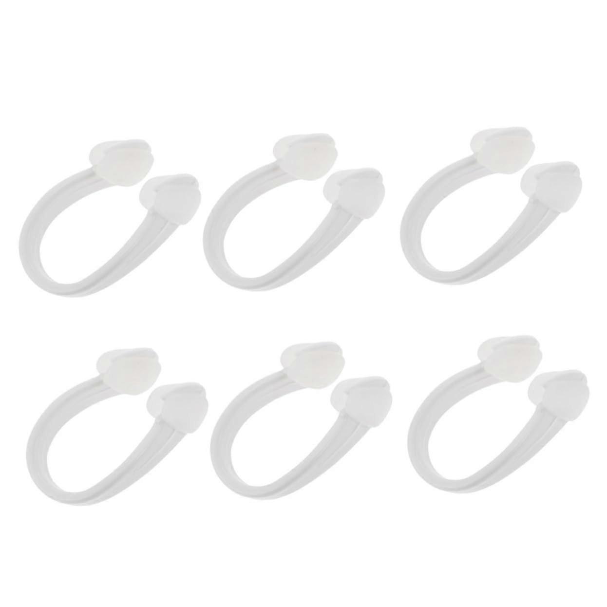Floating Nose Clip and Ear Plugs for Swimming, 6 Boxes of Silicone Nose Pads for Kids, Portable White Diving Nose Plug