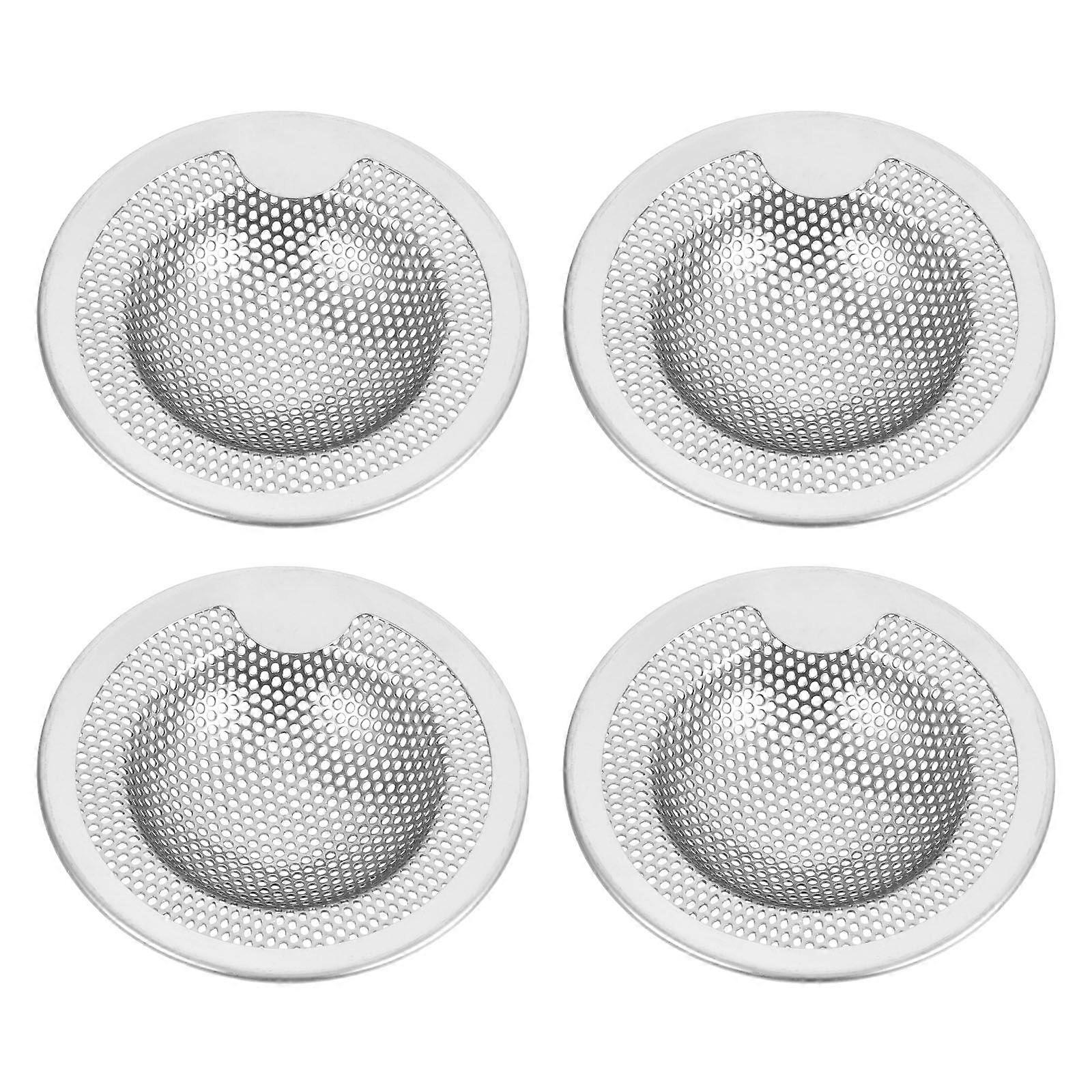 4pcs Garbage Basket Bath Drain Filter Punching Garbage Catcher Hair Catcher