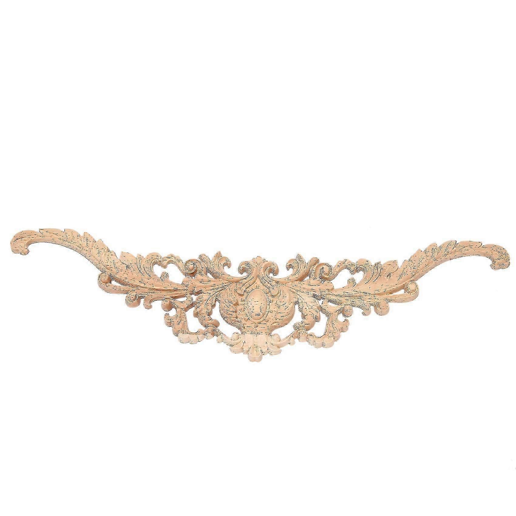 2x Vintage Φυτό Ξύλο Σκαλιστή Γωνία Applique Διακοσμήστε Πλαίσιο Ντουλάπι Τζάκι Πόρτα Έπιπλα Decora
