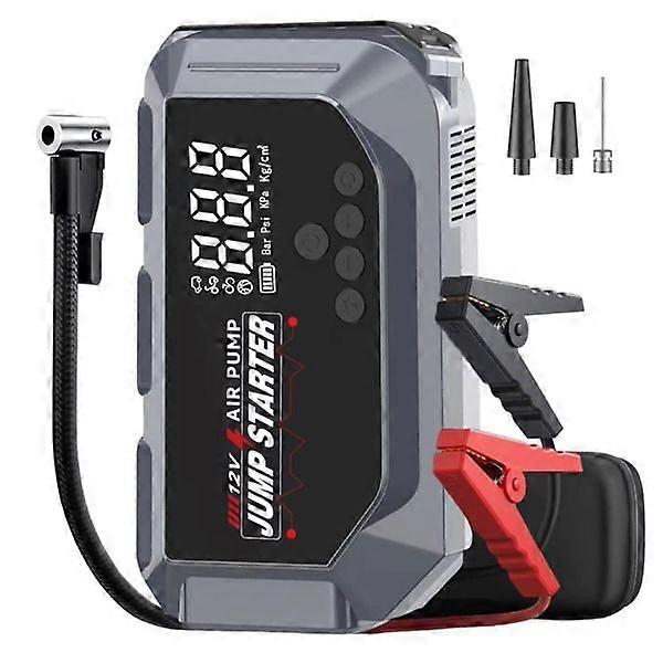 Jump Starter with Air Compressor 12V 2000A 7.0L Gas/5.5L Diesel Car Battery Starter Digital Tire Inflator MK52664