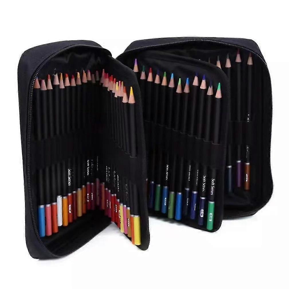 72 Buntstifte Set mit Nylon Smooth Oily Set für Kinder Erwachsene