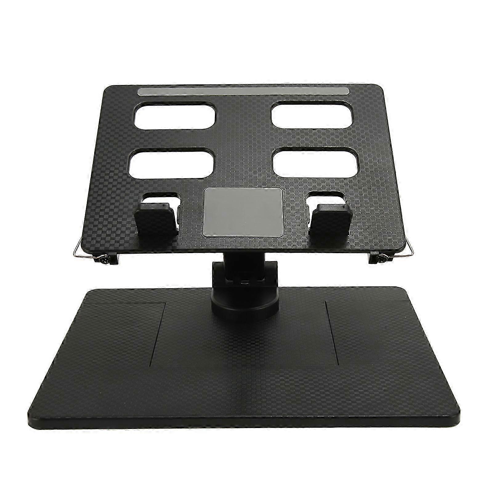 Adjustable Multifunction Ergonomic Laptop Riser with 360 Rotating Base, Collapsible Lifting Laptop Stand Suitable for Various Laptop Brands