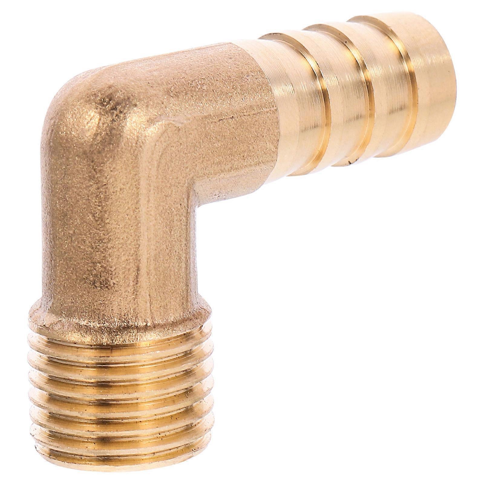 Copper Elbow Hose Connector with NPT Threaded Fitting for Air Hoses – Leak Resistant Design for Professional and DIY Plumbing Projects