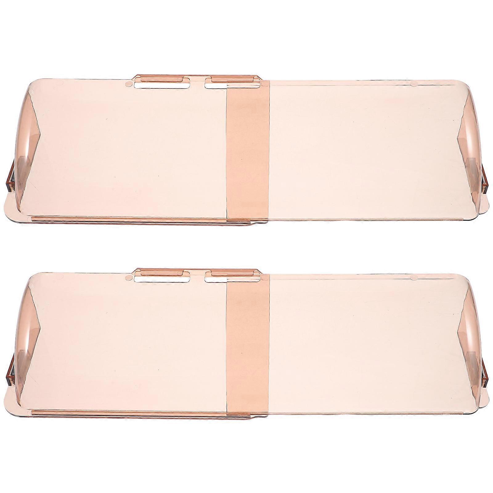 Convenient Air Deflector Air Conditioner Outlet Deflector Rectangular Shape Families 2Pcs