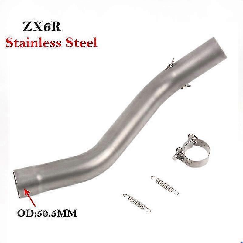 Titanium Alloy Exhaust Tube for Motorcycles Compatible with Certain Brand Models, Modified Connection, Mid Link Silencer for Years 2009-2019