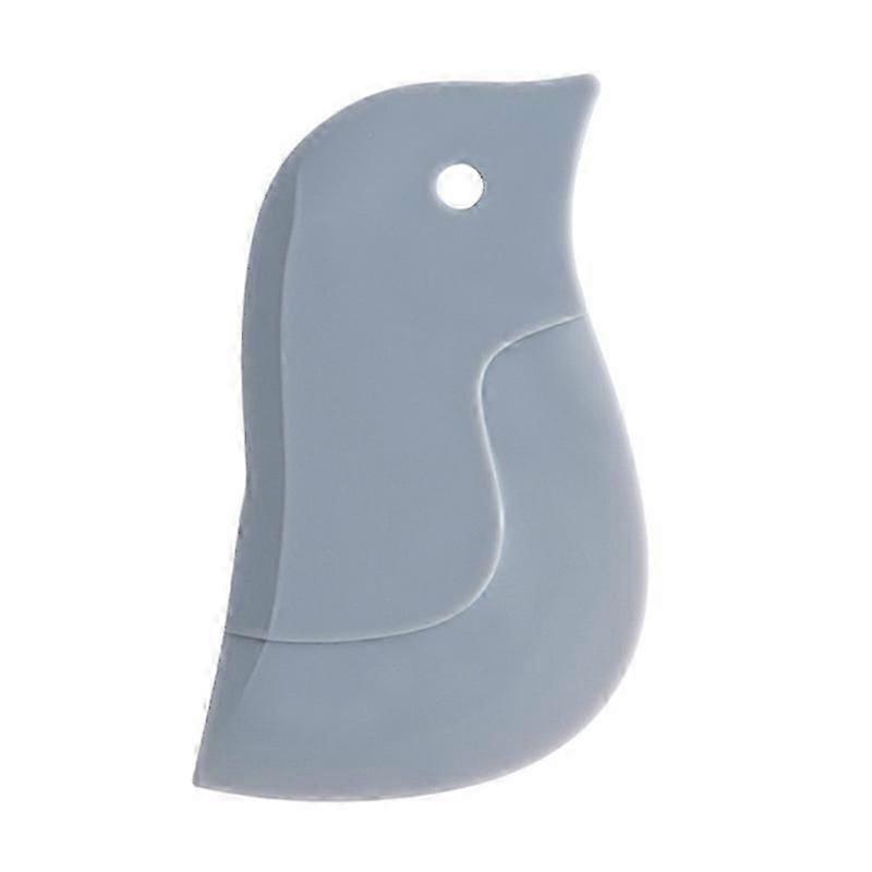 Cute Penguin Shape Baking Soft Blade Scraper Oil Dish Plate Scraping Dirty