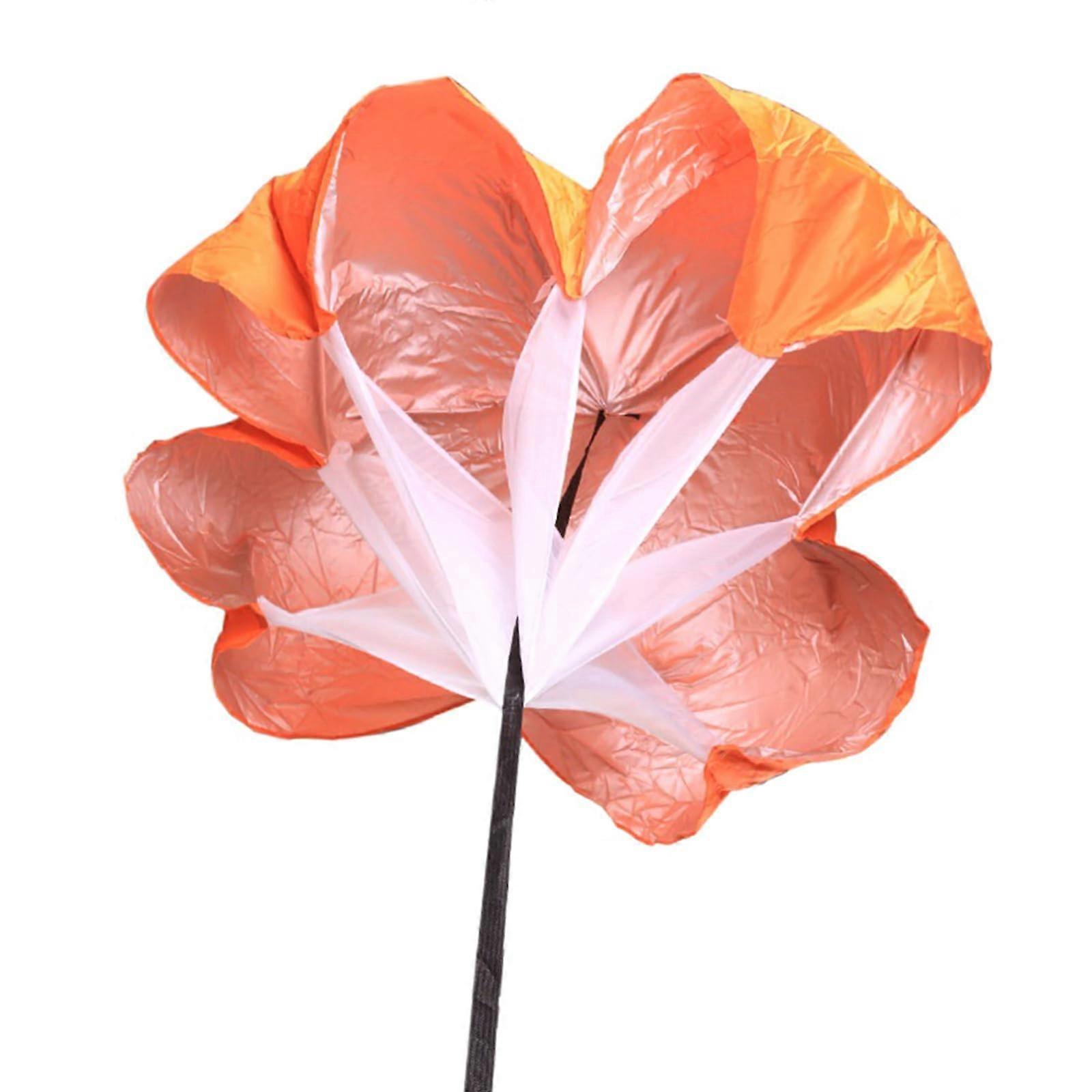 Fitness Strength Training Umbrellas Adapted Strap Running Speed Training Parachutes Slides Resistance Umbrellas orange color