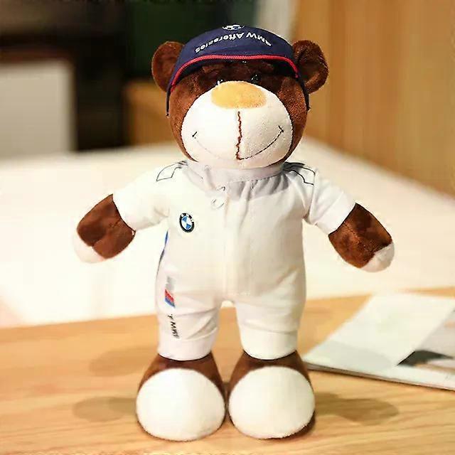 AFunny بارد خوذة إبداعية دمية دب دراجة نارية دمية قاطرة الدب أفخم اللعب دراجة نارية سباق عيد الميلاد ديكور هدية