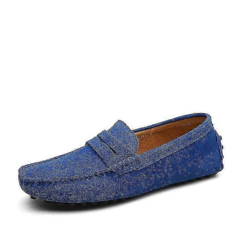 Män fritidsskor, loafers i äkta läder för olika märken