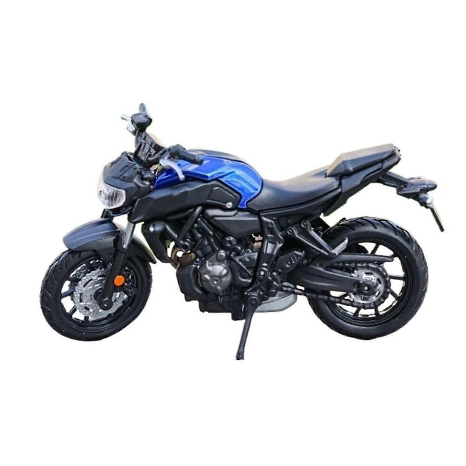 Desk decoration alloy diecast motorcycle model in 1:18 scale for Yamaha MT07 2008 collection display 1:18 black