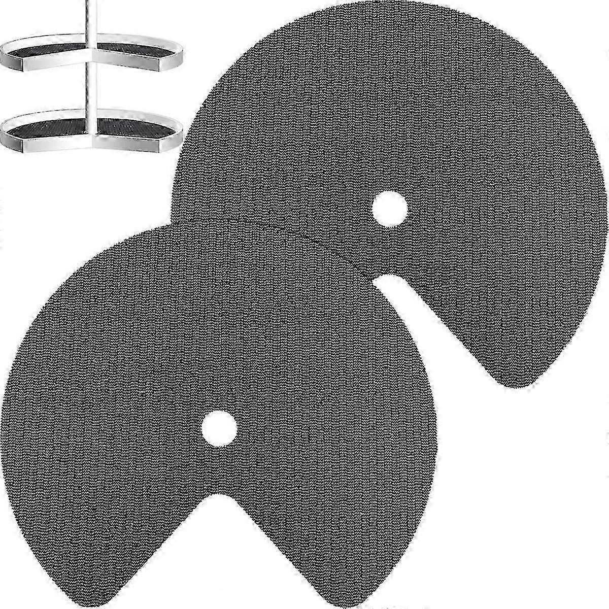 2Pcs τεμπέλης ράφι Liner Circle Kitchen Liners Μη αυτοκόλλητες επενδύσεις ντουλαπιών Αντιολισθητικά ψυγεία ψυγείων για το ντουλάπι συρταριών 31Inch-B